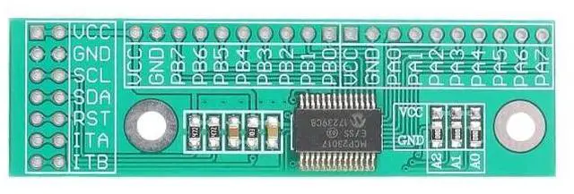 Alt view image 2 of 5 - JESSINIE MCP23017-E/SS I2C IIC Expander Board Module I2C to 16IO IIC Input/Output Expansion Board MCP23017 3.0V-5.5V for Arduino