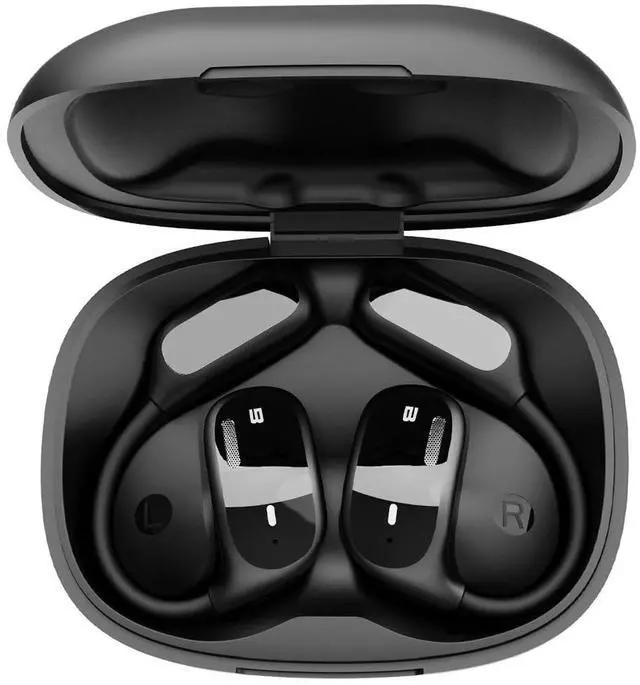 Alt view image 3 of 5 - M-LID AI Translator Earbuds, Open-Ear Bluetooth 5.4 Headphones, Real-Time 144 Language Translation, LDAC Hi-Res Audio, Mic, Fast Charging, Translator Earphones for Travel & Business (Black)