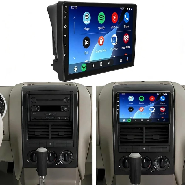Alt view image 5 of 5 - 4+64G Car Radio Stereo for Ford Explorer 2005-2010, 10 inch Touch Screen Radio for Ford Explorer 2005 2006 2007 2008 2009 2010 Head Unit Backup Camera Android 14 with Wireless Carplay GPS Navig