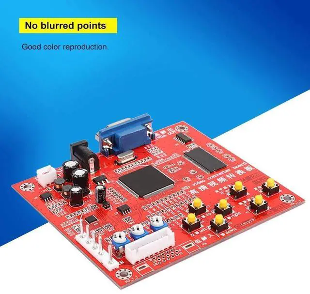 Alt view image 3 of 5 - Socobeta CGA to VGA Converter, Video Game Converter Board RGBS/CGA to VGA High Definition RGB to VGA Converter