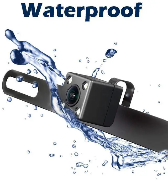 Alt view image 4 of 5 - Goodsby Backup HD Camera Rear Front View License Plate Night Vision Waterproof Compatible with Alpine Car Radio iLX-F409 iLX-F409 ILX-F509 ILX-W650 ILX-W650 INE-W960 INE-W970HD IVE-W535HD