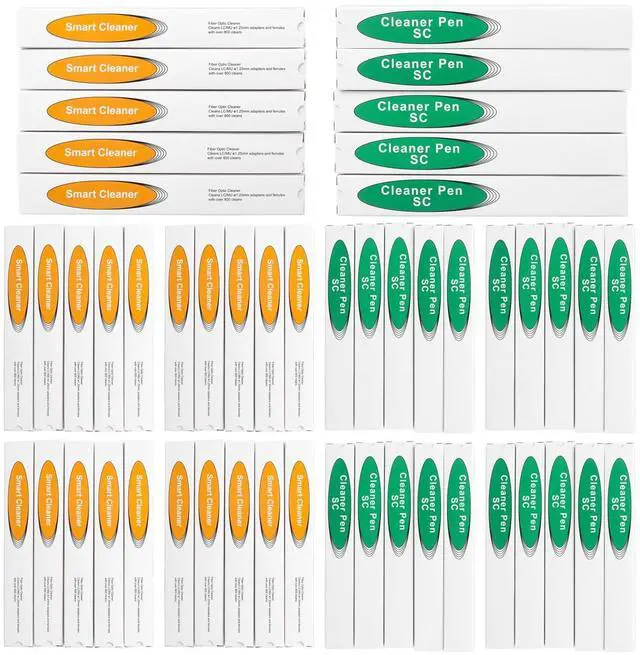 Main image of Duogalia 50 Pack Fiber Cleaner Fiber Optic Tools Cleaning Pen for 1.25 mm/ 2.5mm SC/ST/FC/LC/MU Connector Over 800 Cleans Fiber End Face Cleans & Optical Connector Cleans