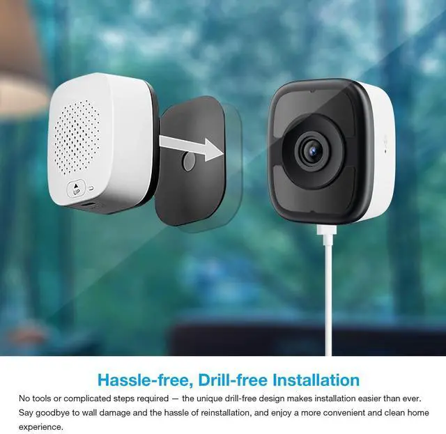 Alt view image 5 of 5 - LVQ 5MP 3K Magnetic Window Camera, Indoor Window Camera with Night Vision Full Color, WiFi6 Window Camera for Home Security, Person & Car Detection, 2 Way Talk, 24/7 Recording