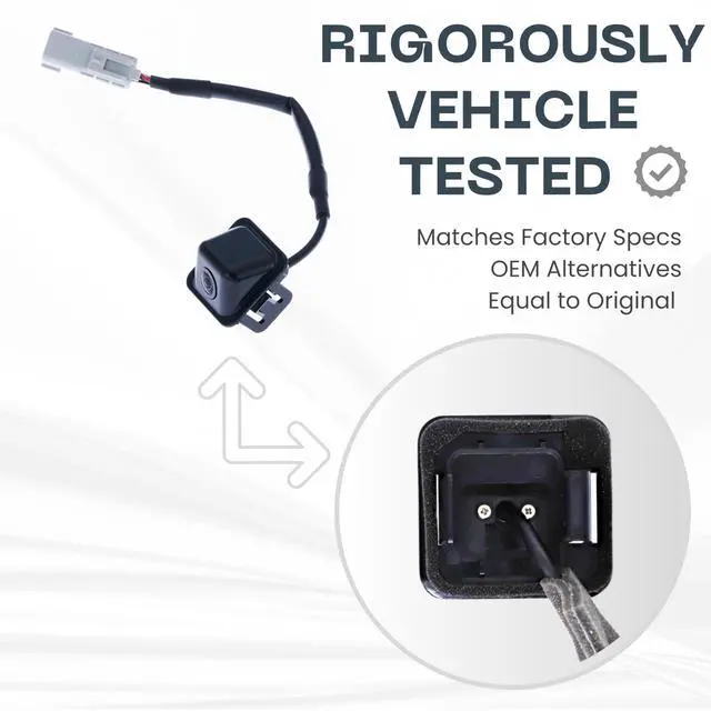Alt view image 2 of 4 - Backup Camera Replaces for Cadillac CTS Sedan 2014-2016 w/o Surround View ^^ 2017-2019 w/o Surround View, w/o Video Display Mirror OE Part # 84122569, 22881099, 23387830
