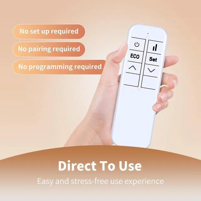 Alt view image 5 of 5 - New Replacement Remote Control Compatible for KLARSTEIN Bornholm Single Convection Space Heater