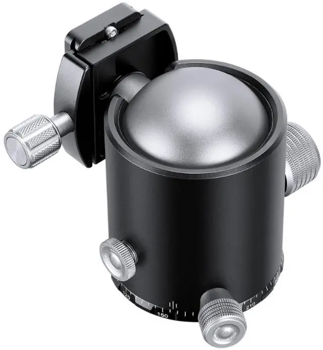 Alt view image 4 of 5 - Leofoto HB-70 Heavy Duty Ball Head, 70mm Diameter Ball, Firction Control, 3/8" Mounting Thread, Arca Compatible