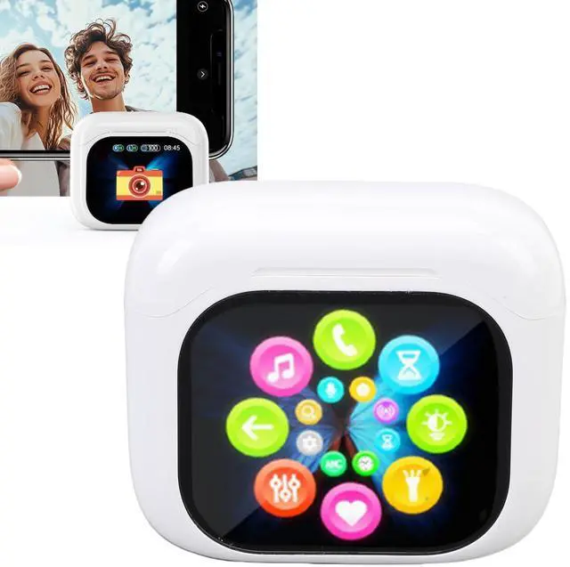 Alt view image 3 of 4 - RASTKY Touch Screen Translation Earbuds Supports Over 140 Languages Real Time Translation Earphones for Improved Communication Efficiency (White)