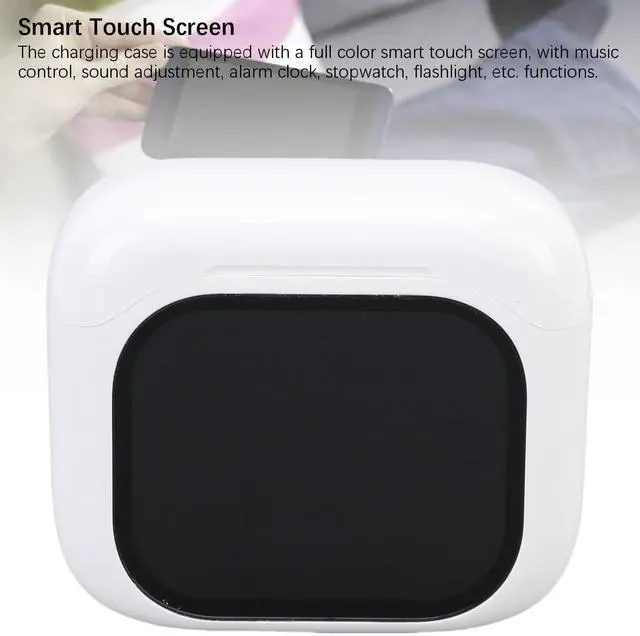Alt view image 2 of 4 - RASTKY Touch Screen Translation Earbuds Supports Over 140 Languages Real Time Translation Earphones for Improved Communication Efficiency (White)