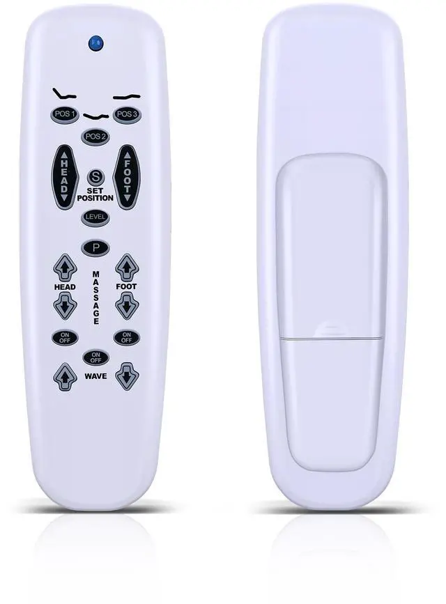 Main image of HZIME New Replacement Remote Control Compatible for Leggett & Platt E95 C3, for Ergo Raven Tempurpedic Lifestyles S-Cape Adjustable Bed (White)