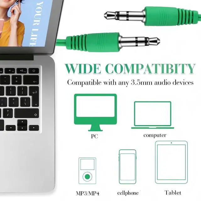 Alt view image 3 of 5 - Kanayu 100 Packs Earbuds Bulk Basic Student Earphone Individually Bagged 3.5 mm Headphones for Schools Classrooms Library Teens Gift(Green)