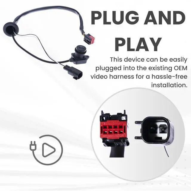 Alt view image 4 of 5 - Backup Camera Replaces for 2007-2017 Jeep Patriot ^^ 2014-2017 Jeep Compass OE Part # 68192986AD 68192986AB 68192986AC