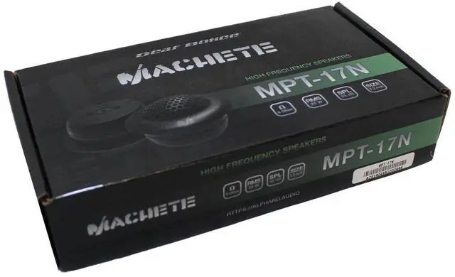Alt view image 5 of 5 - Deaf Bonce Machete MPT-17N 50 Watt 4 Ohm High Frequency Neodymium Black Tweeters