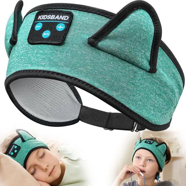 Main image of KIDSBAND Kids Headphones for Plane, Wireless Headband Adjustable, Does Not Press The Ears, Convenient for Long-Time Use, Headphones for Boys,Girls,Sleeping,School,Air Travel,Smartphones,Tablet