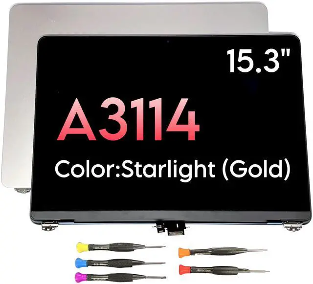 Main image of Fotisangea 15.3" for MacBook Air Retina A3114 LCD Screen Display LED Assembly Silver Space Grey Starlight Midnight Color (Starlight)