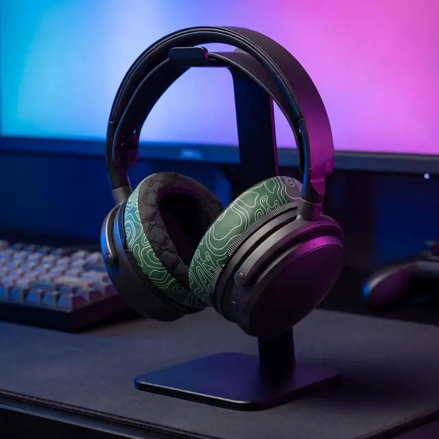 Alt view image 4 of 5 - WC Freeze Maxwell 2 Cooling Gel Replacement Earpads Compatible with Audeze Maxwell 2 Headphones by Wicked Cushions ^^ Freeze V2 Cooling Fabric ^^ Emerald Tide