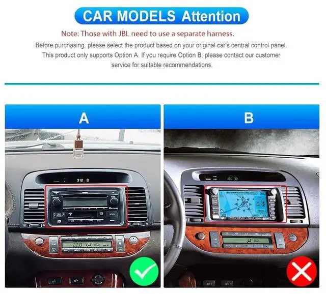 Alt view image 2 of 5 - Rimoody Car Stereo for Toyota Camry 2000-2006 with Wireless Carplay & Android auto 9 Inch Touchscreen GPS Car Radio Bluetooth FM DSP Mirror Link Backup Camera