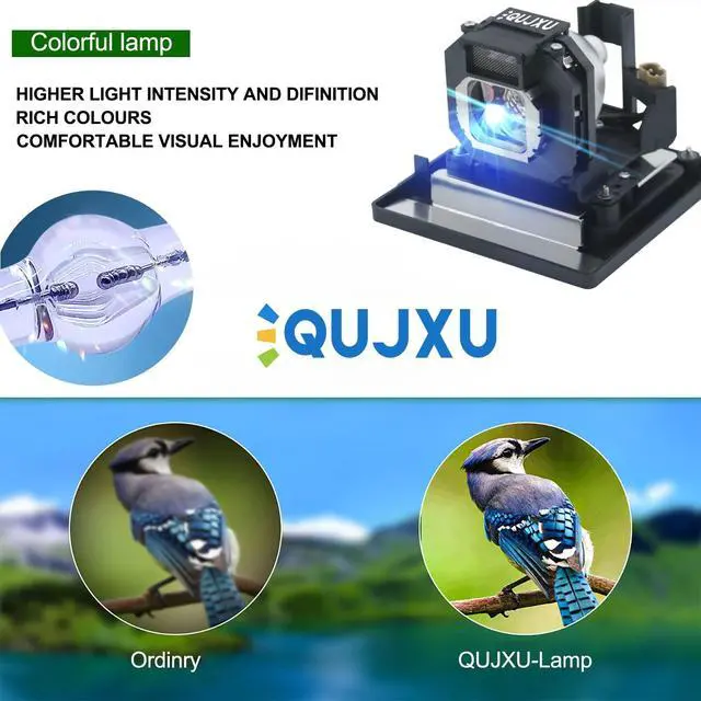 Alt view image 2 of 5 - QUJXU ET-LAE1000 Replacement Projector Lamp with Housing for PANASONIC PT-AE1000 PT-AE1000E PT-AE1000U PT-AE2000 PT-AE2000E PT-AE2000U PT-AE3000 PT-AE3000U TH-AE1000 TH-AE3000 Projector lamp Bulb