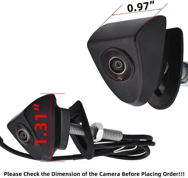 Alt view image 3 of 5 - Triplinger Car Front View Camera Vehicle Logo Embedded Camera for Toyota Prado Highlander Land Cruis 4Runner Fortuner Camry Corolla Yaris REIZ Waterproof IP67 Wide Degree AHD 1080P/CCD 720P (Middle)