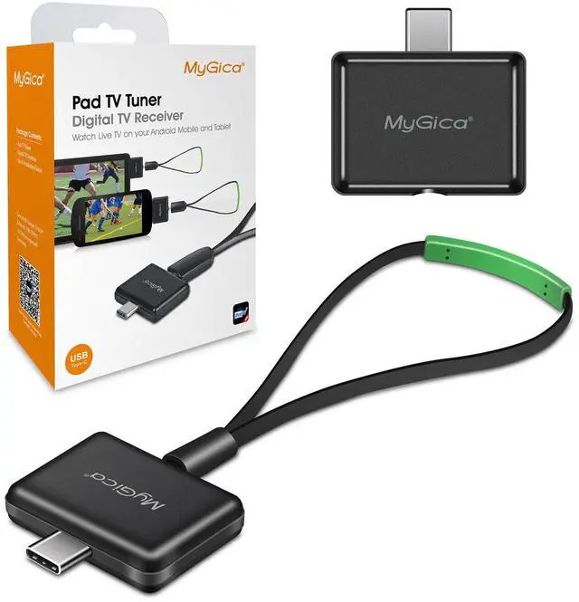 Main image of USB Type-C TV Tuner Card, Watching Record Digital Live TV Anywhere, Freeview HD TV Receiver, Recast Wireless HDTV Stick Tuner Adapter, USB TV Antenna for Android Phone Tablet, No Internet Need