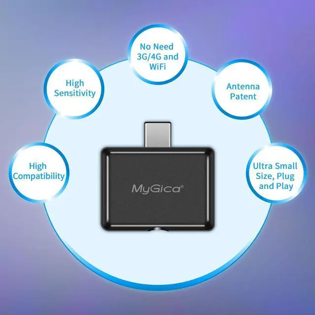 Alt view image 3 of 5 - USB Type-C TV Tuner Card, Watching Record Digital Live TV Anywhere, Freeview HD TV Receiver, Recast Wireless HDTV Stick Tuner Adapter, USB TV Antenna for Android Phone Tablet, No Internet Need