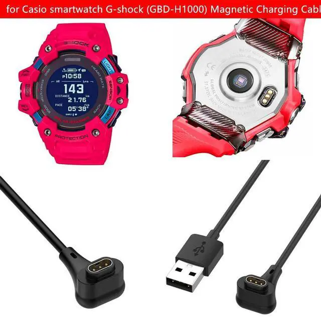 Alt view image 3 of 5 - USB 3PIN Watch Magnet Charging Cable, for Casio smartwatch G-Shock Charger GBD-H1000 Charging Cable of 3.3FT