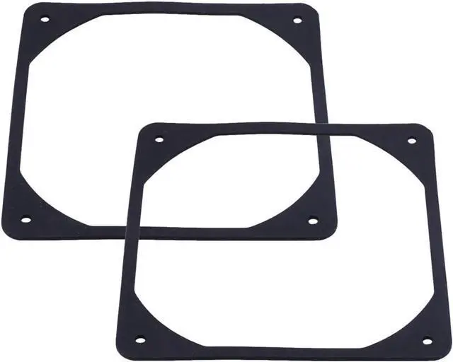 Alt view image 4 of 6 - 10pcs 140mm 120mm 90mm 80mm Black Anti-vibration Rubber Fan Gasket Silicone Shock Proof Absorption Pad For Computer PC Case 80mm