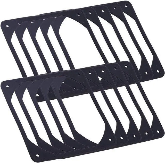 Alt view image 2 of 6 - 10pcs 140mm 120mm 90mm 80mm Black Anti-vibration Rubber Fan Gasket Silicone Shock Proof Absorption Pad For Computer PC Case 80mm