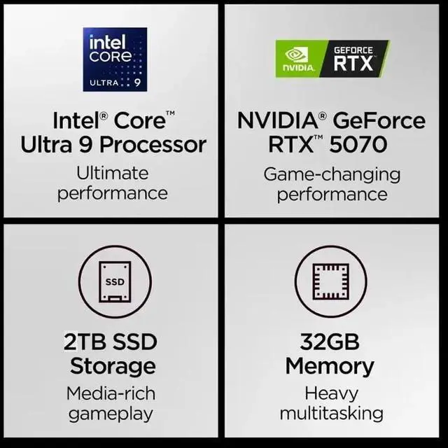 Alt view image 2 of 7 - Lenovo Legion 7i Gen 10 16 240Hz OLED Ultra 9 275HX RTX5070 32GB RAM 2TB SSD Win11H Gaming Laptop