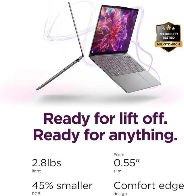 Alt view image 6 of 7 - Lenovo Yoga Slim 7i Aura Edition 14 OLED Touch Ultra 5 226V 16GB 1TB Win11P
