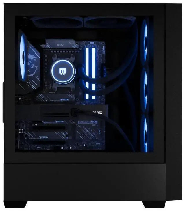 Alt view image 2 of 6 - MAINGEAR MG-1 | Platinum Gaming Desktop - NVIDIA GeForce RTX 5070 - AMD Ryzen 7 7800X3D - 32GB DDR5 - 2TB NVMe SSD - WiFi 7 - Windows 11 Home - RGB