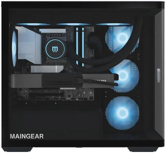 Alt view image 2 of 7 - MAINGEAR Zero Sapphire Gaming Desktop - NVIDIA GeForce RTX 5080 - Intel Core Ultra 7 270K Plus - 32GB Memory - 2TB Storage