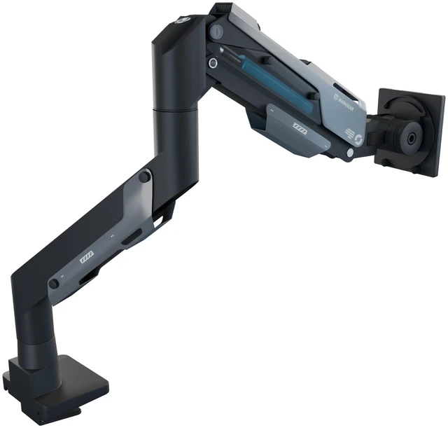 Alt view image 7 of 7 - MAINGEAR - ARM-1 Heavy-Duty Single Monitor Arm for 24-57-Inch Displays - 66 lb Capacity - Pneumatic Full Motion