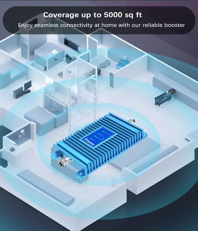 Alt view image 5 of 7 - Tonve Cell Phone Signal Booster - Enhance Mobile Connectivity with Premium Signal Amplification
