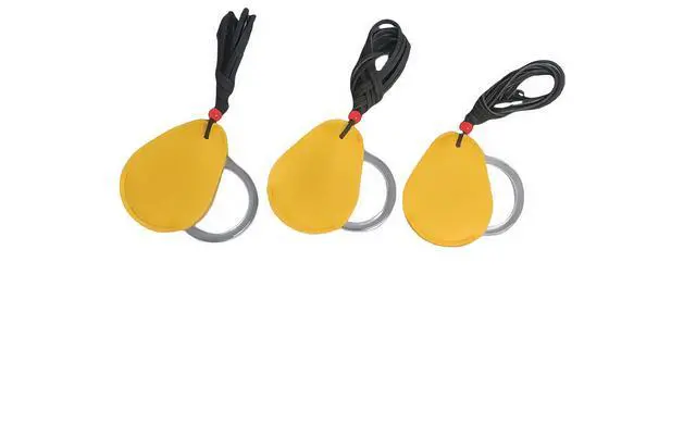 Main image of 3X Travel Magnifier Necklace - Waterproof Map Reader with Leather Lanyard, Compact Currency Magnifying Glass for Backpacking - Gift-Ready Explorer Kit (Yellow) (3, Clear)