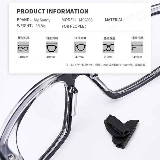 Alt view image 6 of 7 - Mysandy Anti-Fog Safety Glasses with Rx Insert Compatibility - ANSI Z87.1 Certified, Prescription Lens Ready (Not Over-Glasses), Adjustable Fit for Woodworking, Welding, Labs