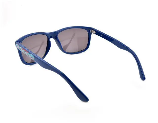 Alt view image 3 of 3 - TR90 Lightweight Sunglasses for Men & Women, Blue Frame HD PC Gray Lens UV400 Protection, Unisex Fashion Outdoor & Casual Shopping Shades