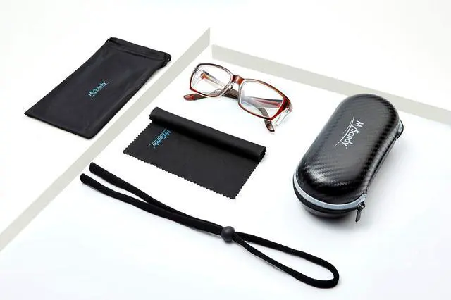 Alt view image 5 of 7 - Mysandy ANSI Z87.1 Safety Glasses for Computer Work | Nano Anti-Fog & Blue Light Blocking | Lightweight Prescription-Ready Eyewear with Anti-Slip Fit