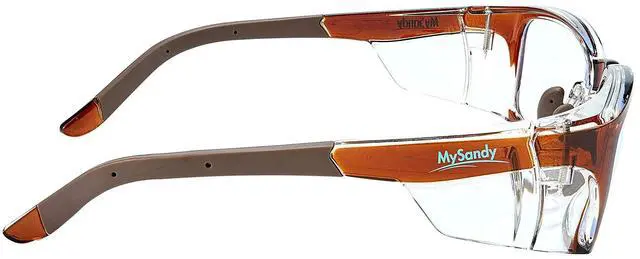 Alt view image 6 of 7 - Mysandy ANSI Z87.1 Safety Glasses for Computer Work | Nano Anti-Fog & Blue Light Blocking | Lightweight Prescription-Ready Eyewear with Anti-Slip Fit