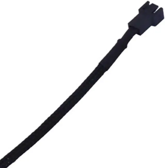 Alt view image 4 of 5 - Aomoproing 2-Pack Sleeved Fan Extension Cable 3 Pin Braided Professional Computer Power Wire Male To Female Connector