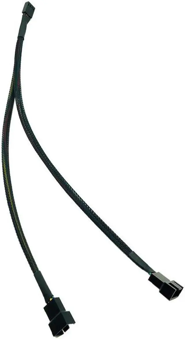 Alt view image 2 of 6 - Mainboard CPU 4 PIN Fan Extention Cables PWM 4P Adapter Cable Computer Case Mainboard 4 PIN Power Cables Connectors Fan Splitter