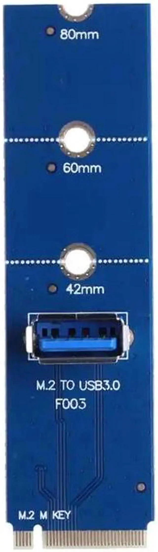 Alt view image 3 of 6 - NGFF M.2 to USB 3.0 PCI E Riser Card M2 M Key Motherboard to USB3.0 Extender Raiser Adapter for 2242/2260/2280 for BTC Mining