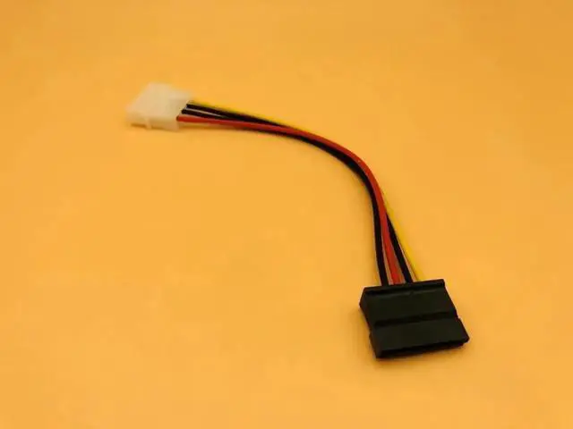 Alt view image 2 of 6 - 15Pin SATA to 4Pin IDE Power SATA Power Cable IDE to Serial ATA SATA HDD Hard Drive Power Adapter Cable Cord for BTC Mining
