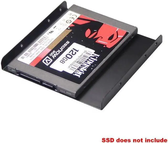 Alt view image 2 of 4 - 2.5 to 3.5 Inch Hard Drive Adapter Mount Bracket w/Screws,HDD Caddy 2.5 SSD to 3.5 Tray Holder Converter