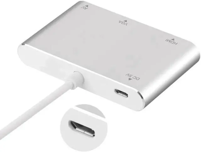 Alt view image 4 of 6 - Converter for Lightning To VGA HDMI Digital AV TV Cable Adapter For Apple iPad iPhone X 8 7 6 Plus Converter