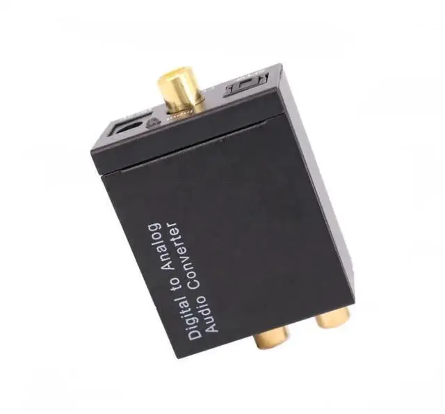 Alt view image 3 of 5 - Digital to Analog Audio Converter Adapter With Audio Cable Optical Coaxial Toslink RCA L/R Audio Adapter for Apple TV PC Box