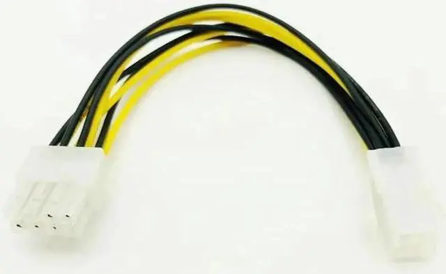 Alt view image 2 of 6 - 20cm ATX 4 Pin 4Pin to 8 pin 8Pin EPS 12V ATX Motherboard Power Supply Adapter Converter Cable For Bitcoin Miner Antminer Mining