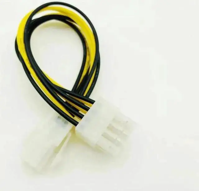 Alt view image 3 of 6 - 20cm ATX 4 Pin 4Pin to 8 pin 8Pin EPS 12V ATX Motherboard Power Supply Adapter Converter Cable For Bitcoin Miner Antminer Mining