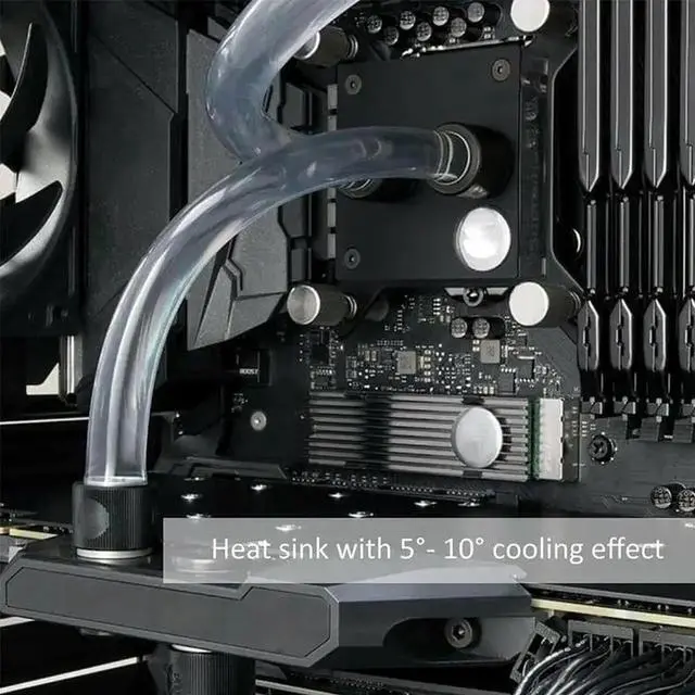 Alt view image 5 of 6 - Aluminum M.2 Hard Disk Heatsink Heat Dissipation Radiator Cooling Silicon Therma Pads Cooler for M2 NGFF 2280 PCI E NVME SSD