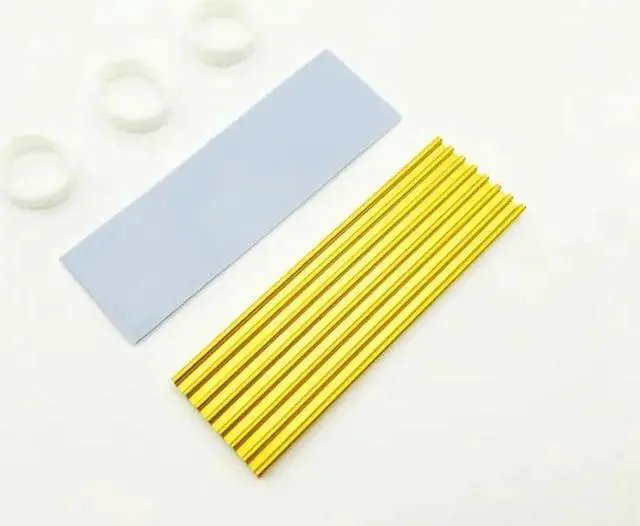 Alt view image 2 of 6 - 1pcs Cooler Heatsink Heat Aluminum M.2 Cooling Cooler Heat Sink Heat Thermal Pads for NGFF NVME PCIE 2280 SSD Hard Drive Disk