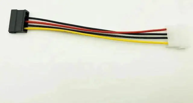 Alt view image 2 of 6 - 5PCS SATA Power Cable IDE to Serial ATA SATA HDD Hard Drive Power Adapter Cable Cord 15Pin SATA to 4Pin IDE Power for BTC Mining